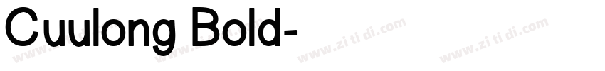 Cuulong Bold字体转换